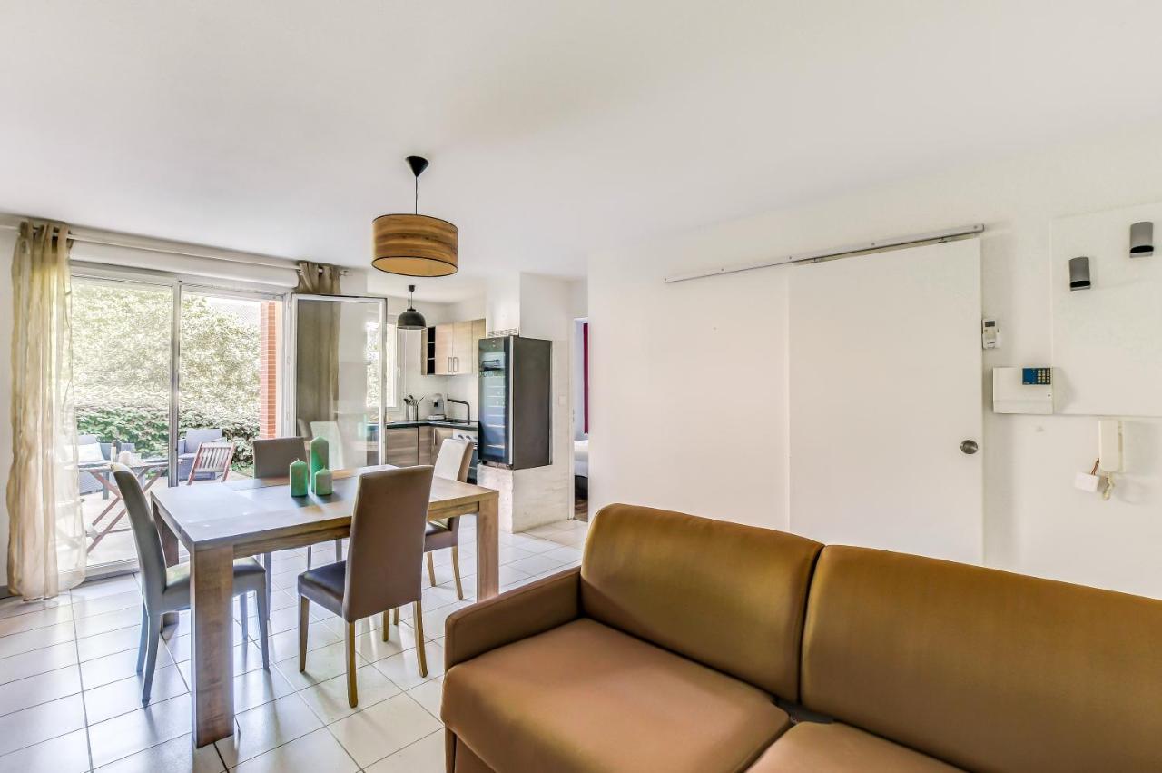 T2 Jardinet Avec Piscine, Parking Et Tennis Toulouse Dış mekan fotoğraf